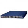 PLANET SGS-6310-48P6XR L3 48-Port 10/100/1000T 802.3at PoE + 6-Port 10G SFP+ Stackable Managed Switch with 55V DC Redundant Power